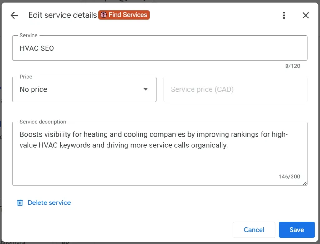 Optimize SEO for HVAC service visibility improvement.